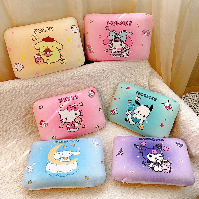 卡通可爱冰藤凉席记忆棉午睡枕办公室午休枕头学生教室睡觉抱枕夏 - 图0