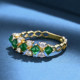 Personal Jewelry 18K gold diamond emerald ring