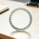18K gold natural colored gemstone rainbow sapphire ring