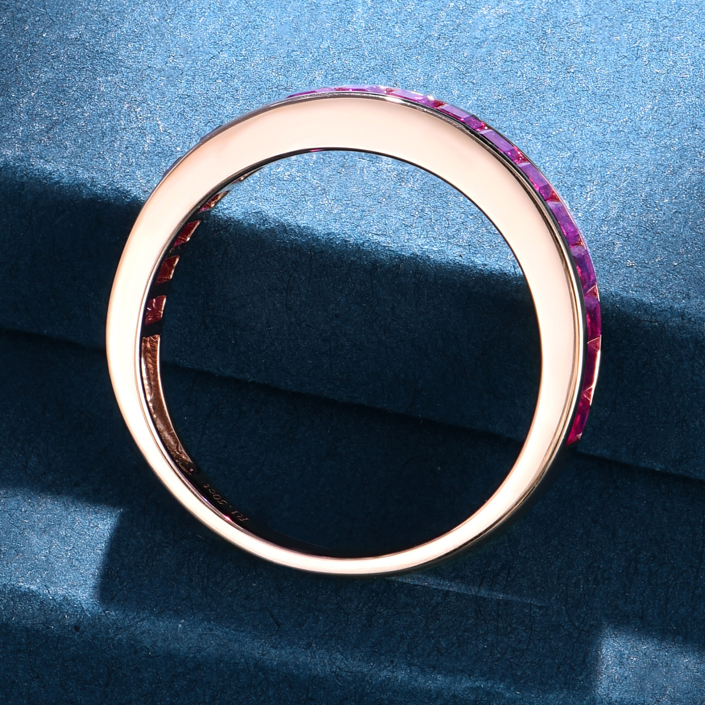 Personal Jewelry 18K Gold Colorful Ruby Ring