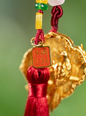 朱炳仁铜喜上眉梢小挂件钥匙扣书包配饰钥匙链喜鹊饰品生日礼物