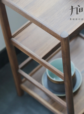 闲云茶棚茶家具小博古架古董收纳柜茶具桌面实木茶杯茶具架