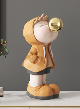 轻奢大气男孩桌面摆件现玄关家居装饰品摆设新婚礼物