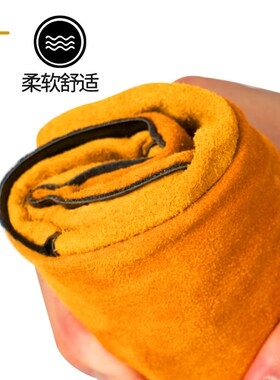 长款电焊手套全牛皮耐高温加厚耐磨防烫劳保烧焊工作机械隔热焊接