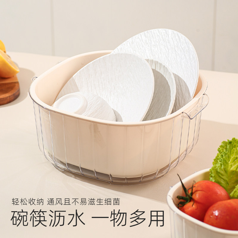 洗菜盆沥水篮新款家用厨房洗菜篮滤水洗水果食品淘菜盆双层水果盘,淘宝优惠券,粉丝福利购,淘宝优惠卷