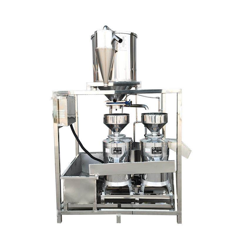 大型自动两连磨浆机型号齐全卧式螺旋式搅渣池平行式两连磨豆机,淘宝优惠券,粉丝福利购,淘宝优惠卷