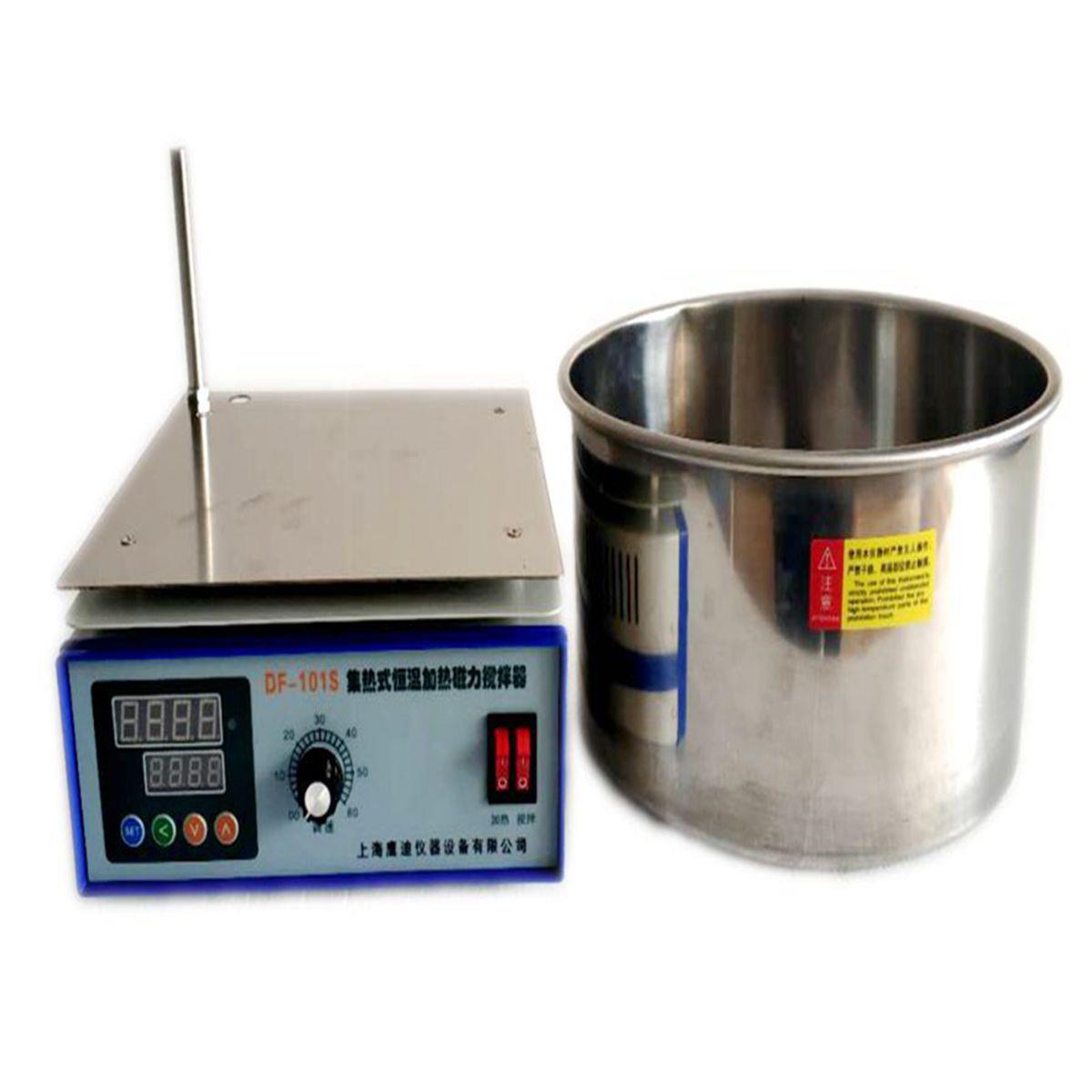 DF-101S集热式磁力搅拌器恒温油水浴锅磁力搅拌加热油浴锅 - 图1