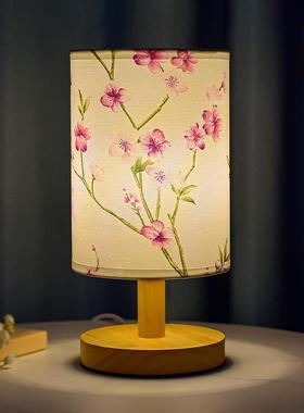 中国风文艺台灯卧室睡眠床头灯复古装饰民宿舍led小夜灯氛围创意