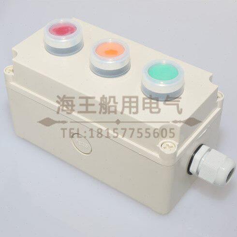 船用PC开关按钮盒急停遥控SN3-03/ZPB-3/YN3-03/AN三孔三位带灯 - 图3