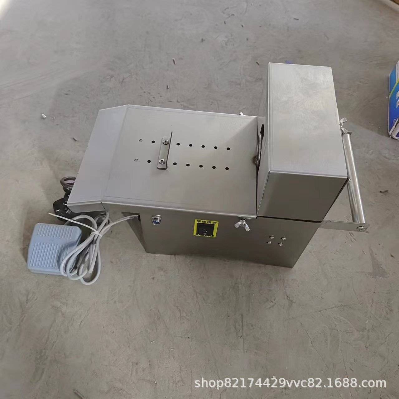 烤肠扎线机商用香肠打结机脚踏香肠扎线机免绕线全自动热狗绑线机 - 图2