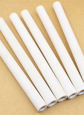 95 99瓷刚玉管 陶瓷管 高铝管 耐高温耐磨绝缘瓷管 热电偶保护管