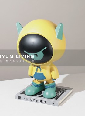 YM潮玩公仔样板间客s厅卡通人物雕塑摆件创意软装家居饰品
