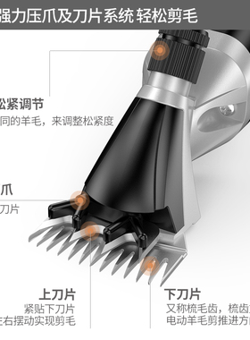 德国KOMAX电动羊毛剪刀片剃羊毛剪子直齿13弯齿剪毛机剪羊毛的电