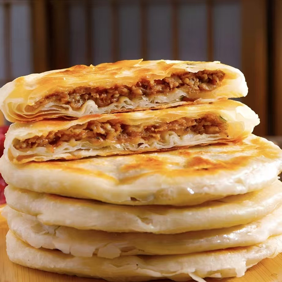 酥皮牛肉馅饼加热即食早餐速冻半成品肉饼薄皮速食类575g*1袋5片,淘宝优惠券,粉丝福利购,淘宝优惠卷