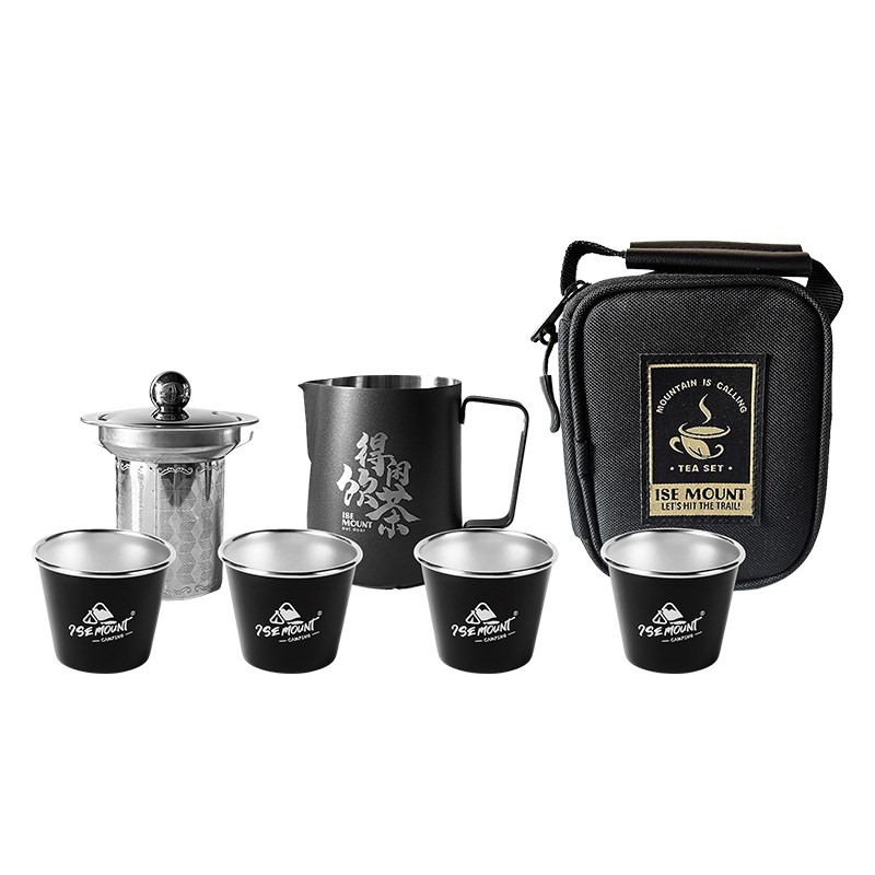 户外快客功夫茶具套装公道杯旅行茶壶泡茶器迷你小茶杯手冲咖啡壶 - 图3