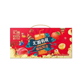 汇源阳光柠檬纯果汁200ml×12盒装礼盒