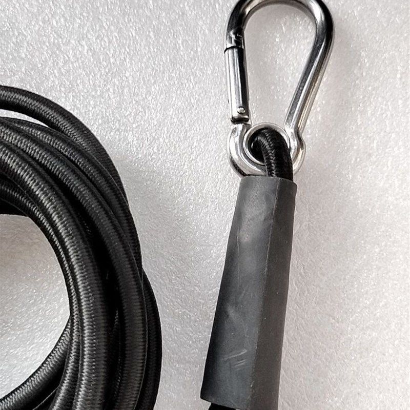 供应户外运动用品皮划艇配件登山钩5m长  不锈钢弹簧扣弹力绳挂钩,淘宝优惠券,粉丝福利购,淘宝优惠卷