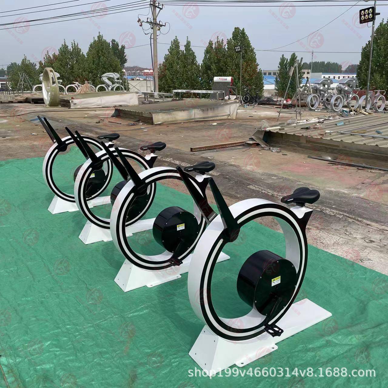 Internet celebrity unicycle competitive riding competition power generation bicycle outdoor dynamic bicycle pedal unpowered bicycle