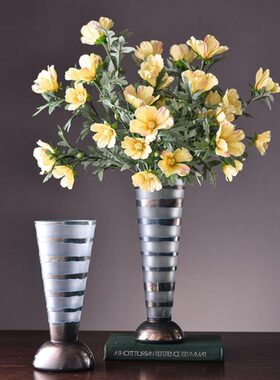 创意轻奢北欧百合花瓶摆件客厅插花家居软装饰品花器餐桌现代简约