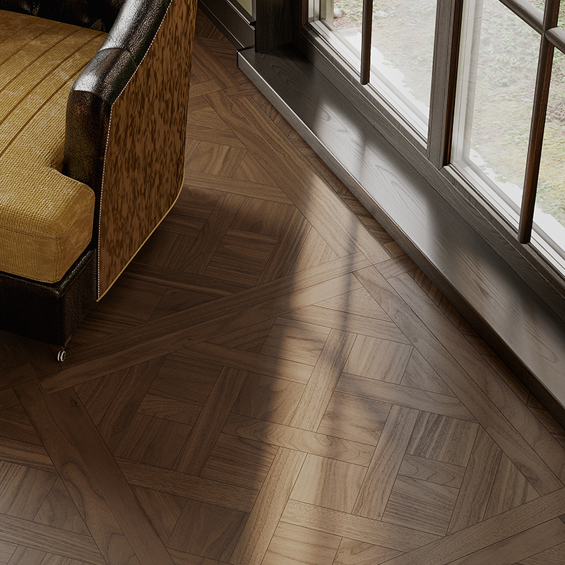 法式凡尔赛木纹砖法式客厅地砖80B0x800卧室房间拼花仿实木地板砖 - 图0