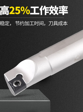 数控车刀刀杆内孔车刀车床刀具95度菱形刀片内圆小镗孔刀-SCLCR09