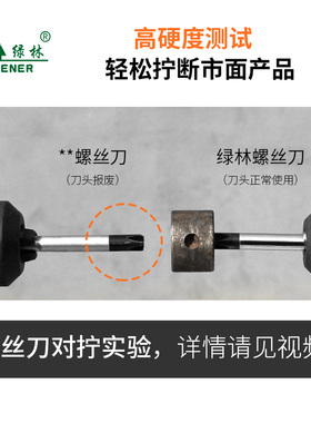 绿林十字螺丝刀小螺丝起子罗丝刀一字梅花工具套装起子家用两用超