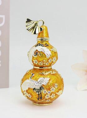 中式金属珐琅彩摆件工艺品创意家居葫芦风水玄关摆件送长辈送领导