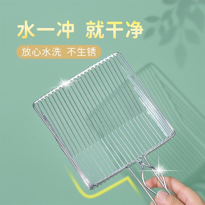 细孔猫砂铲猫咪铲屎神器猫屎不锈金属钢铲子小猫沙器大号宠物用品 - 图2