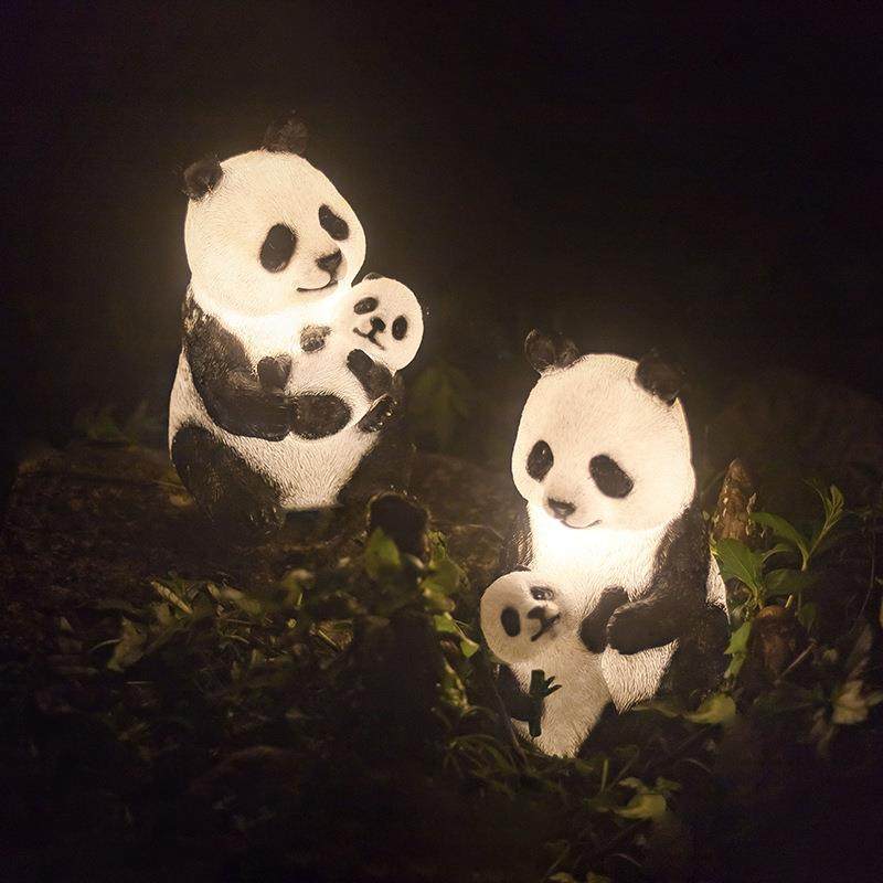 仿真发光小动物灯兔子灯熊猫灯松鼠灯猫头鹰大嘴鸟变色龙挂树灯,淘宝优惠券,粉丝福利购,淘宝优惠卷