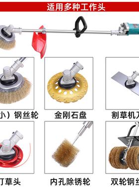 电动除锈机彩钢瓦铁钢去锈翻新工字钢船用除铁锈钢丝刷打磨抛光机