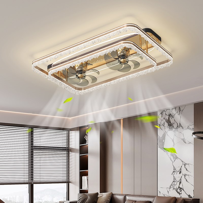 风扇灯2025新款客厅主灯家用一体吊灯现代简约意式创意大气吊扇灯 - 图2