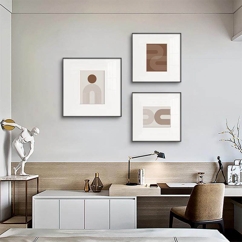 线造北欧风格餐厅正方形装饰画客厅沙发挂画现代抽象线条壁画,淘宝优惠券,粉丝福利购,淘宝优惠卷