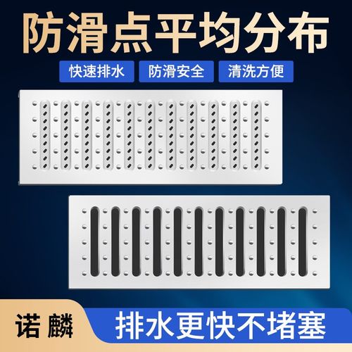 不锈钢厨房下水道地沟盖板排水沟盖板排水槽明沟雨水篦子饭店水沟 - 图0