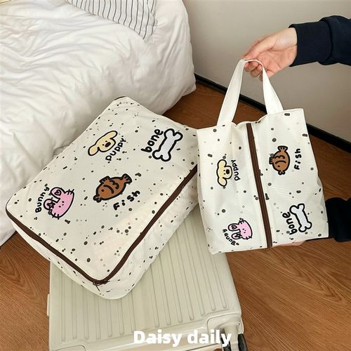 可爱卡通旅行收纳包四件套出差行李箱衣服整理袋便携分装包防水 - 图2