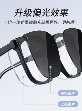 近视墨镜女款2025新款可配度数带级感开车防紫外线偏光太阳眼镜