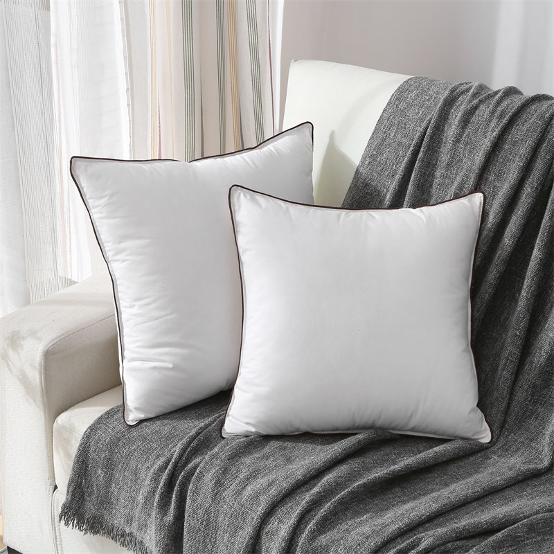 羽绒抱枕芯90白鸭绒鹅毛靠枕芯沙发腰枕内胆酒店床头靠包大靠垫芯 - 图2