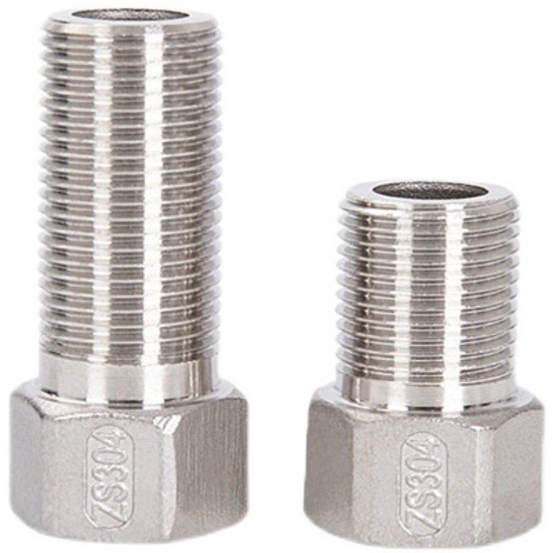 304不锈钢加长内外丝直接接头六角内外4分水管延长伸长加厚60长80 - 图2