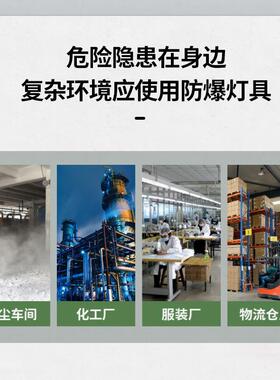 防爆双头照明灯36V防爆消防应急灯 LED安全出口疏散标志指示灯