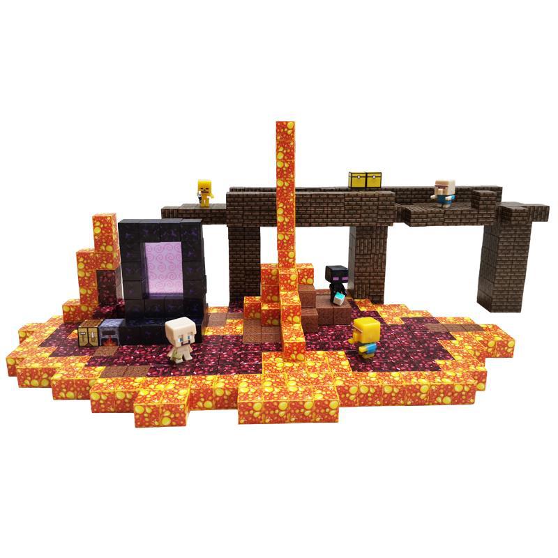 MC我的世界磁力方块磁铁积木磁吸拼装迷你周边益智玩具全套礼物 - 图3