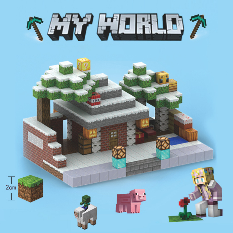 MC我的世界磁力方块磁铁积木磁吸拼装迷你周边益智玩具全套礼物 - 图0
