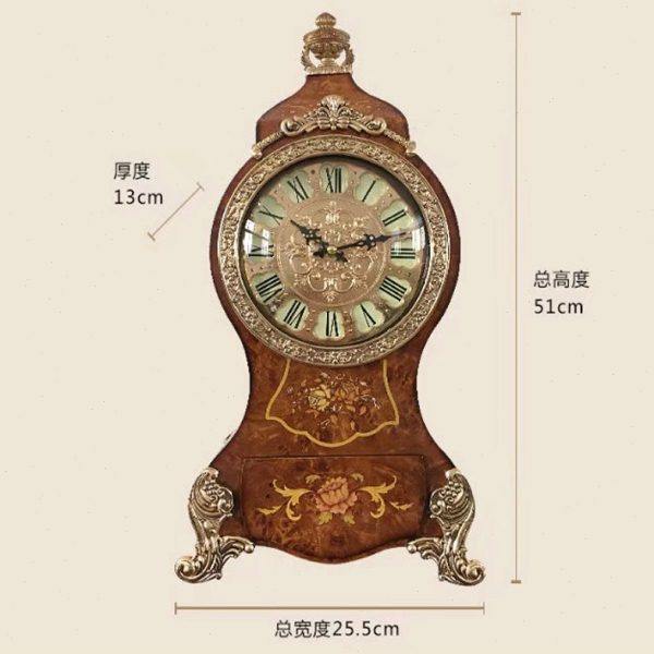 欧式座钟客厅摆台式表轻奢桌面时钟装饰坐钟家用摆件复古高级钟表,淘宝优惠券,粉丝福利购,淘宝优惠卷