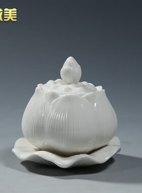 白瓷莲花水杯圣供奉式手多水杯彩双陶瓷微美水杯款莲圣