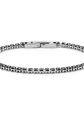 跨境饰品3MM高级感不锈钢网球链女手链锆石网球钛钢项链厂家