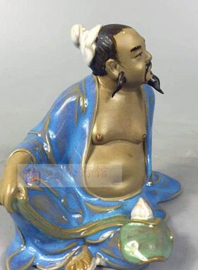 陶瓷工艺品石湾公仔家居装饰品礼品客厅小摆件茂叔爱莲周敦颐促销