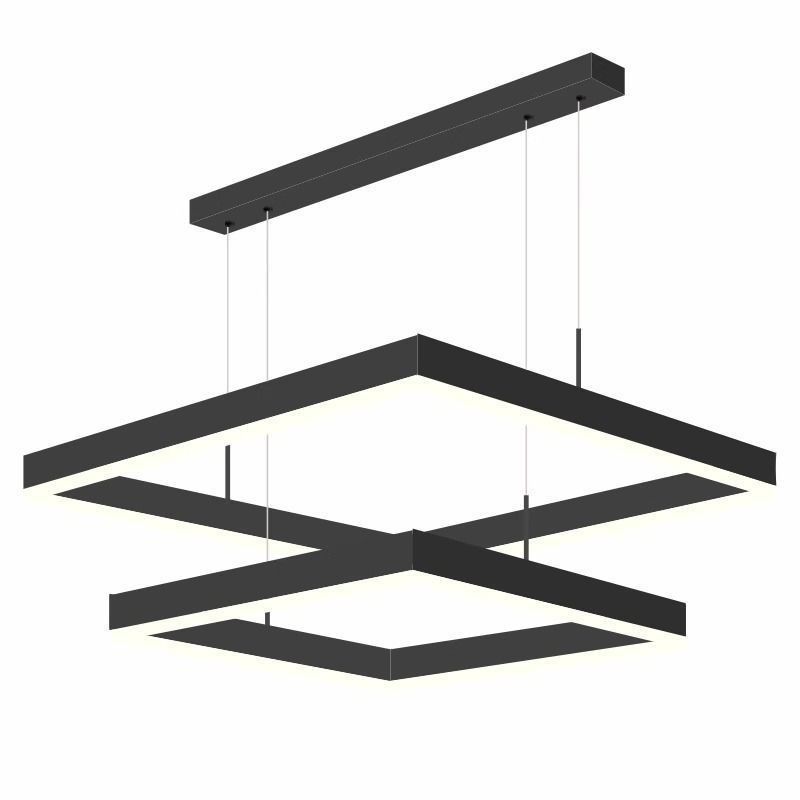 客厅吊灯现代简约方m框主卧室灯极简餐厅吊灯中山灯具创意艺术个,淘宝优惠券,粉丝福利购,淘宝优惠卷