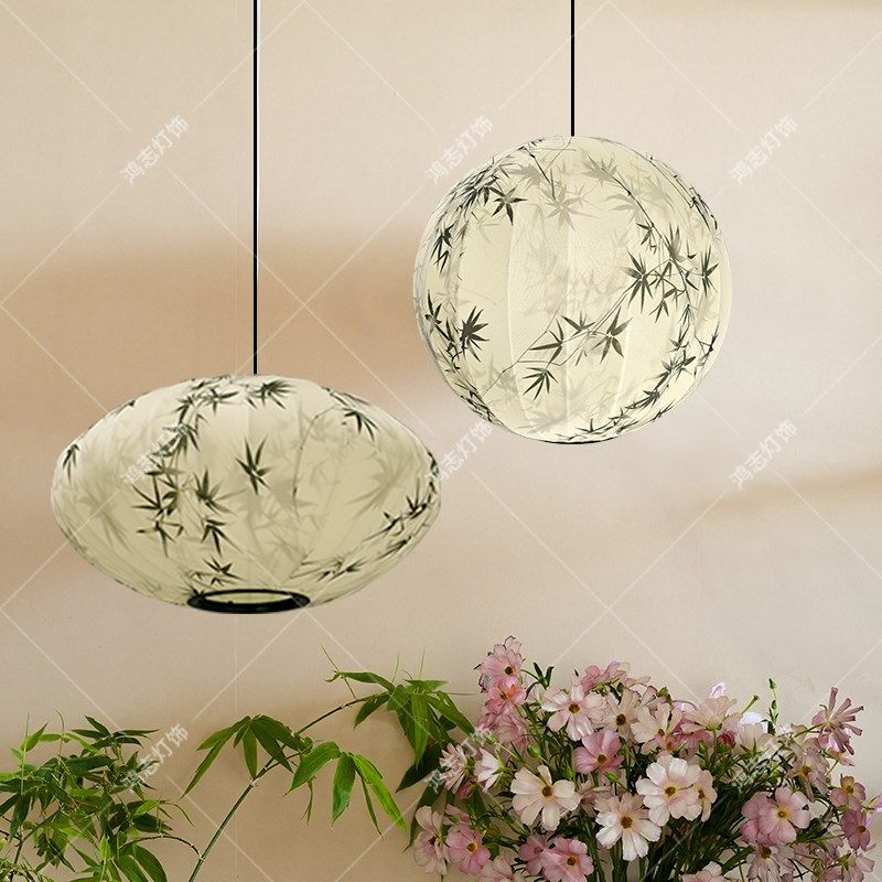 新中式布艺吊灯中古风禅意复古客厅民宿茶室卧室灯V宋氏美学餐厅,淘宝优惠券,粉丝福利购,淘宝优惠卷