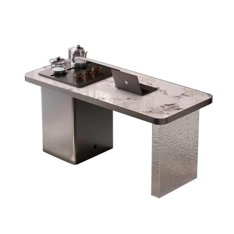 现代简约岩板茶桌椅组合轻v奢不锈钢阳台烧水壶一体家用办公小茶,淘宝优惠券,粉丝福利购,淘宝优惠卷