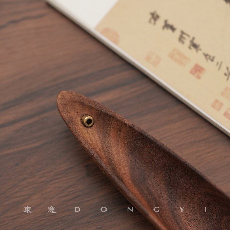 黑胡桃木实木香插不落灰创意船形线香香座香立R精致家用艺术香炉,淘宝优惠券,粉丝福利购,淘宝优惠卷