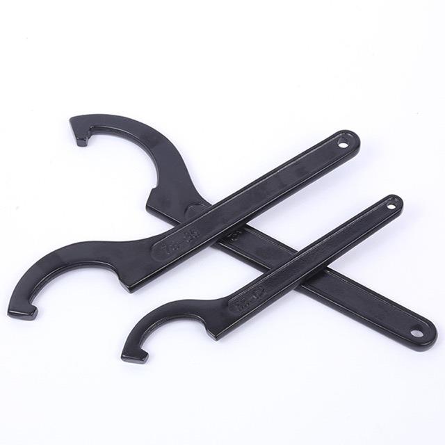 勾头月牙减震水电工维修勾型圆螺母侧面孔家用水表盖扳手扳子 - 图1