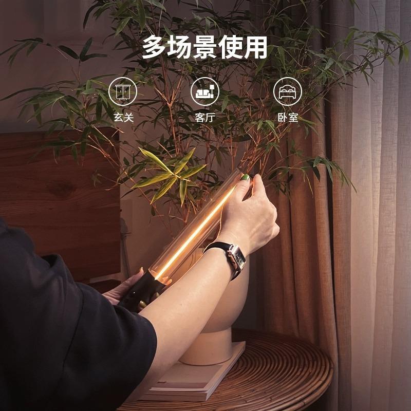 Augelight无线人体感应灯家用光控夜灯氛围灯人来即亮充电床头灯 - 图0